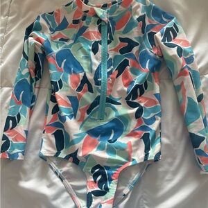 Old navy bathing suit.